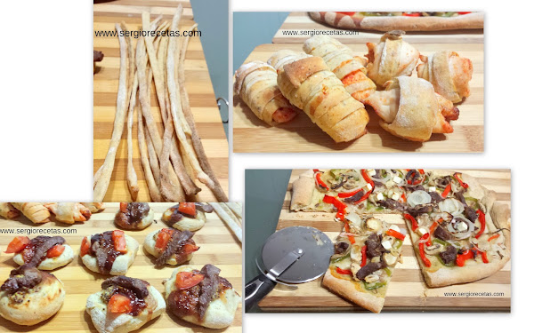 4 aperitivos con masa de pan especiado-Sorprende por menos de 3€/pax