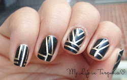 nails metallic nail gatsby designs inspired deco