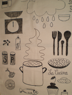 aprilliebe: Handbemalte Küchentücher