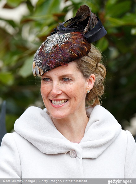 Sophie, Countess of Wessex attends the Easter Matins service at St George's Chapel, Windsor Castle