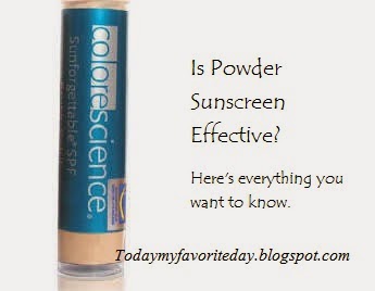 powder sunscreen effectiveness