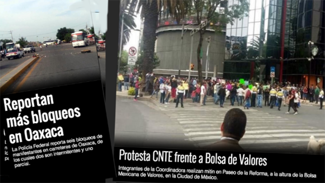 ARRECIA la CNTE: "MAS BLOQUEOS en OAXACA y PROTESTA en "BOLSA de VALORES de la CDMX"...asi respondie Screen%2BShot%2B2016-07-04%2Bat%2B11.25.46