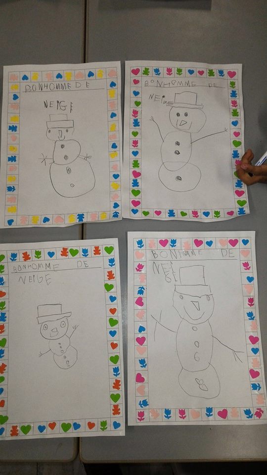 La Maternelle De Laurene Dessiner Un Bonhomme De Neige