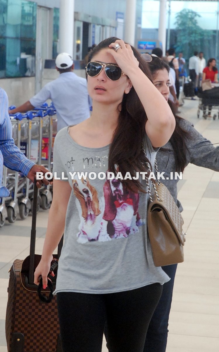 Kareena Kapoor leaving airport - Malai Kareena Kapoor Airport Pics -HOt - March 2012