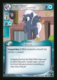 My Little Pony Night Glider, Swooper Duper Defenders of Equestria CCG Card