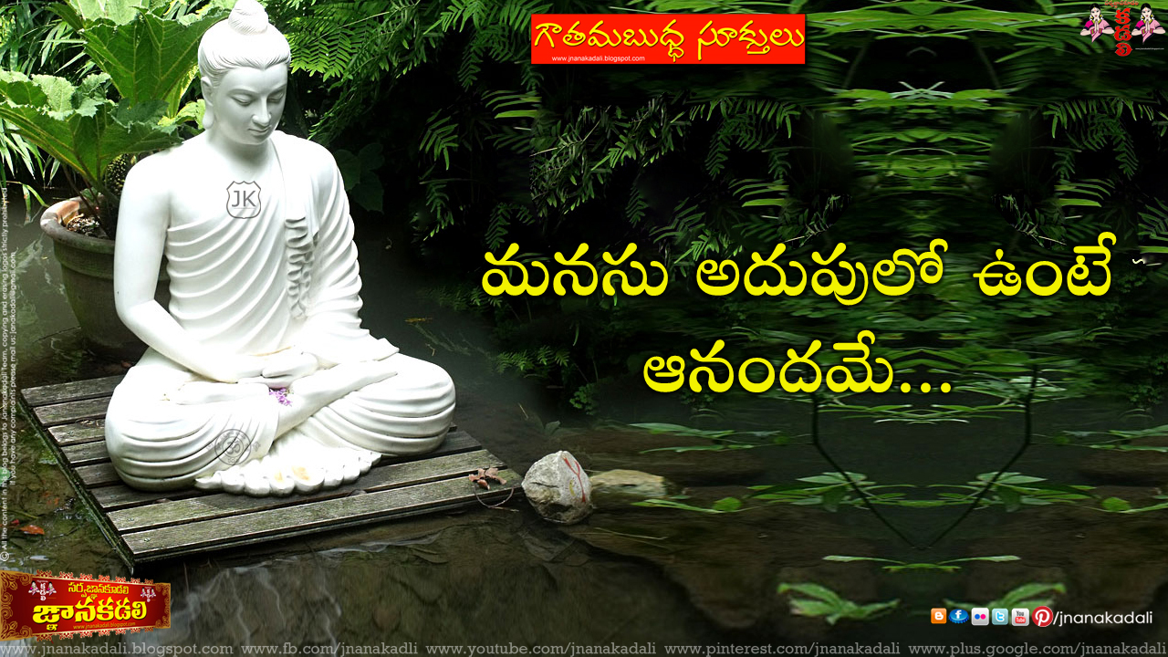 Telugu Famous Buddha Inspirational Quotations Images Nice Sayings