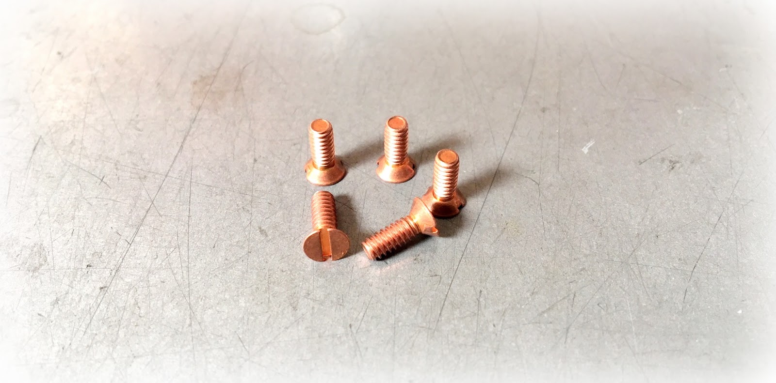 Excellence In Custom Fasteners & Hardware Custom Slotted Flat Copper