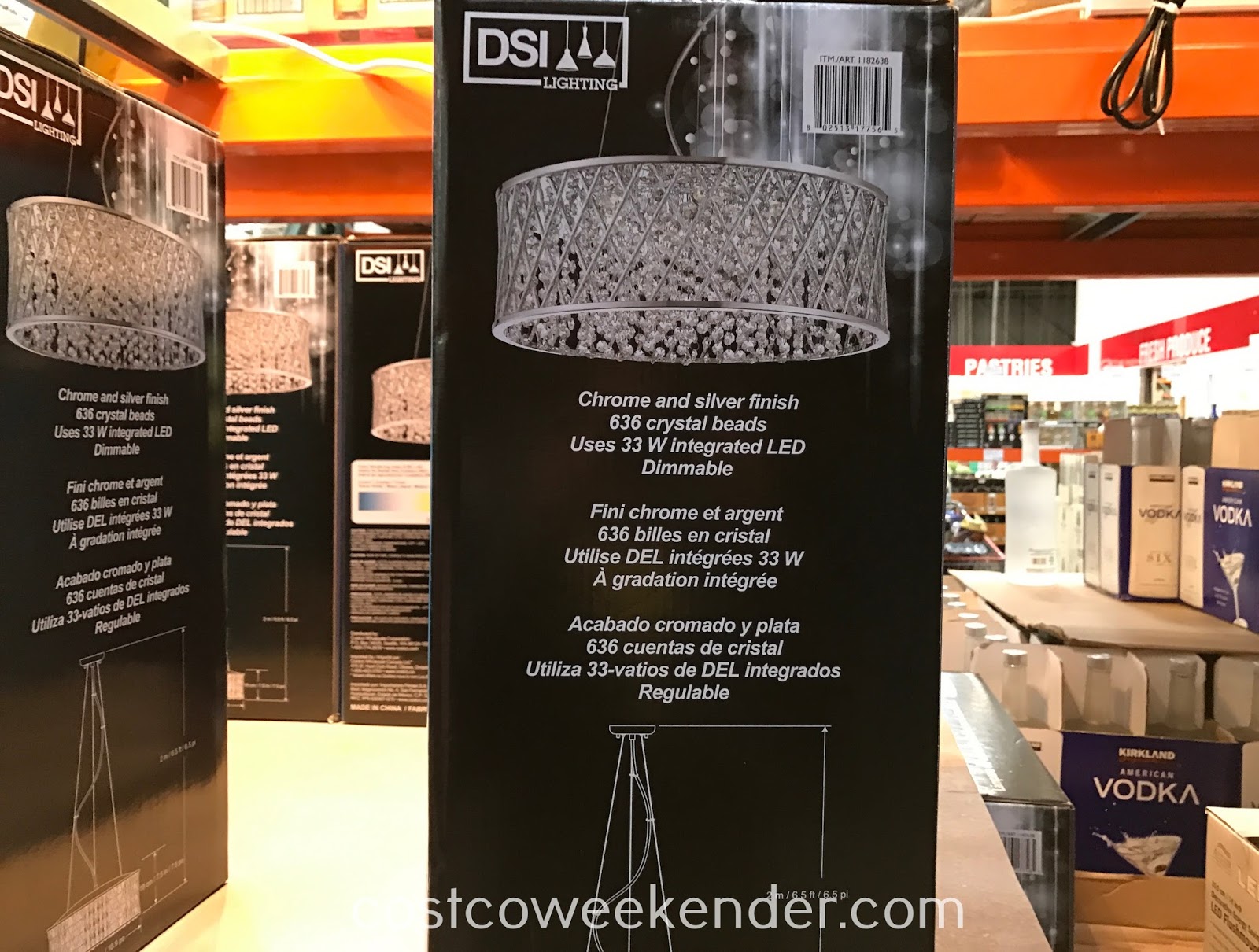 Design Solution International 6 Light Adjustable Pendant Costco Weekender