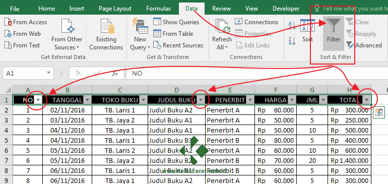 Cara Copy Paste Data Yang Terfilter