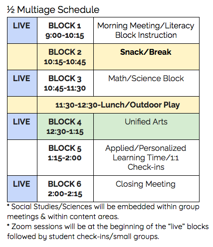 Schedule