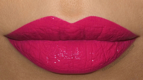 Make Up For Ever Artist Rouge Creme Lipstick Swatch C208 Magenta Pink