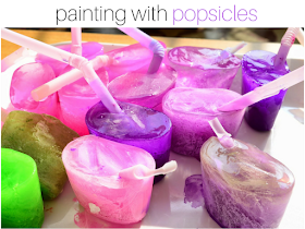 Got Bored Kids? 17 Practical Mom Ideas to try right away! Painting Popsicles