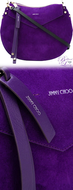 ♦Jimmy Choo purple Artie shoulder bag #pantone #bags #purple #brilliantluxury