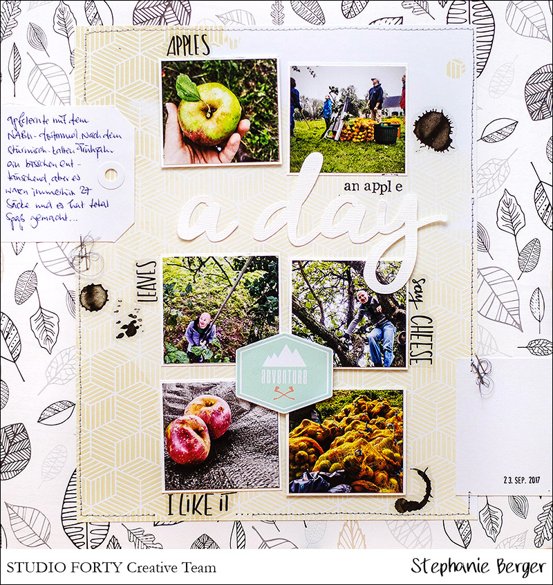 Stephanie Berger - Scrapbooking - StudioForty - An Apple Stephanie Berger - Scrapbooking - StudioForty - An Apple