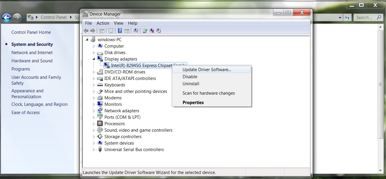 Update Your Windows 7 Drivers Quickly Through Device Manager Windows