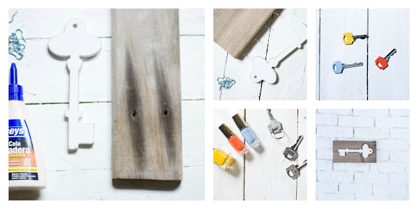 Soporte llaves diy