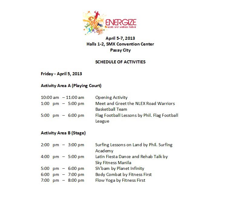 Manila Shopper Energize Sports & Wellness Festival at SMX