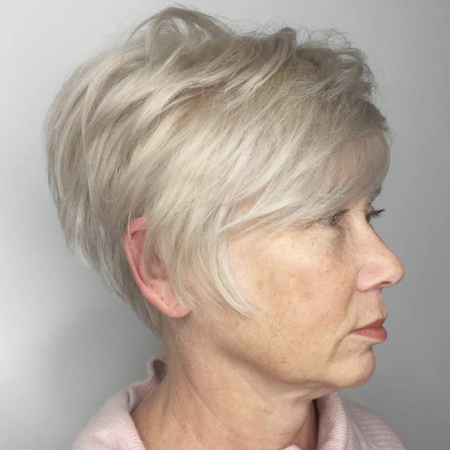 short hairstyles for older women 2019