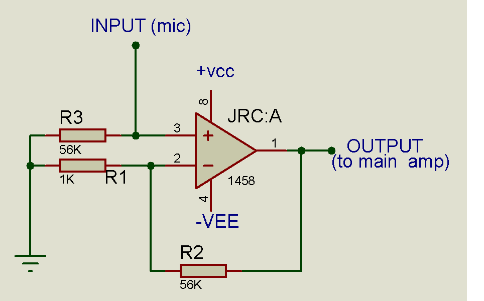Ijtomtech Engineering: PRE AMPLIFIER CIRCUIT USING JRC 4558