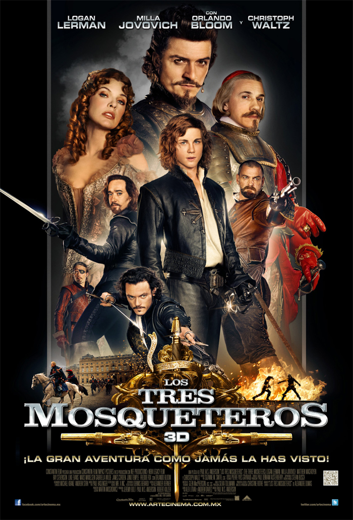 Reseña: Los Tres Mosqueteros 3D (The Three Musketeers) | SÓLO SANGRONS