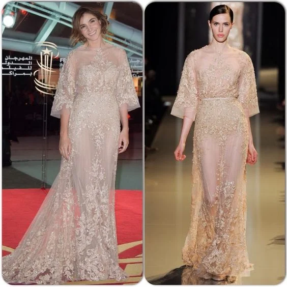 Princesse Clotilde de Savoie En Elie Saab Couture -2013 Vanity Fair Oscar Party