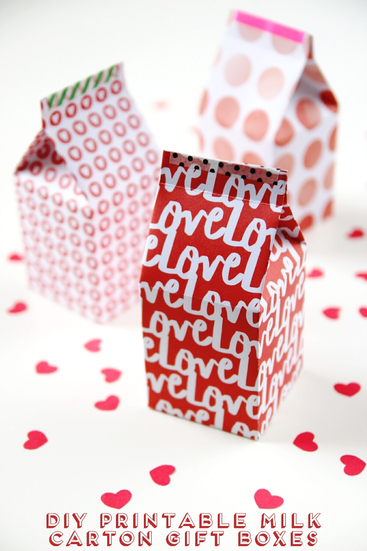 DIY PRINTABLE MILK CARTON GIFT BOXES. | Gathering Beauty