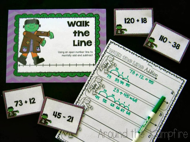 Number Line Math Fun with FrankenLine! - Around the Kampfire