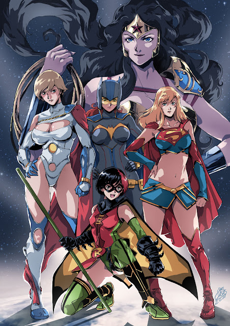 Bohaterki DC Comics w stylu anime
