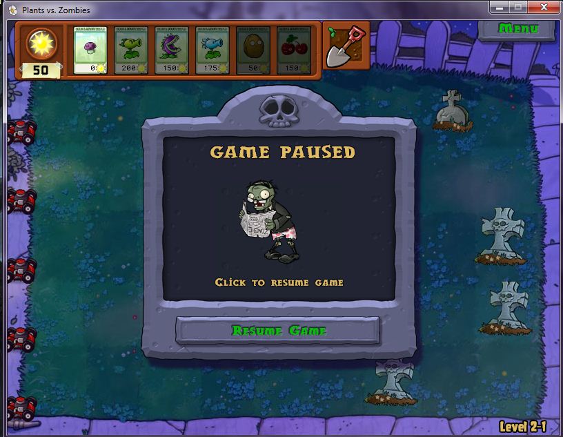 Plants vs. Zombies Cheats, Hints, and Cheat Codes for the PC SFour