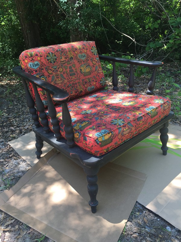 1786 red chair cushions