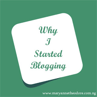 Why I started blogging 