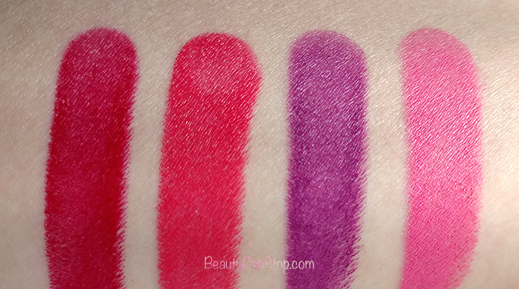 mac lipstensity lipstick swatches and review 