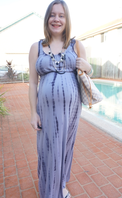 Away From Blue  Aussie Mum Style, Away From The Blue Jeans Rut: Louis  Vuitton Neverfull, Maxi Dresses at 38 Weeks Pregnant