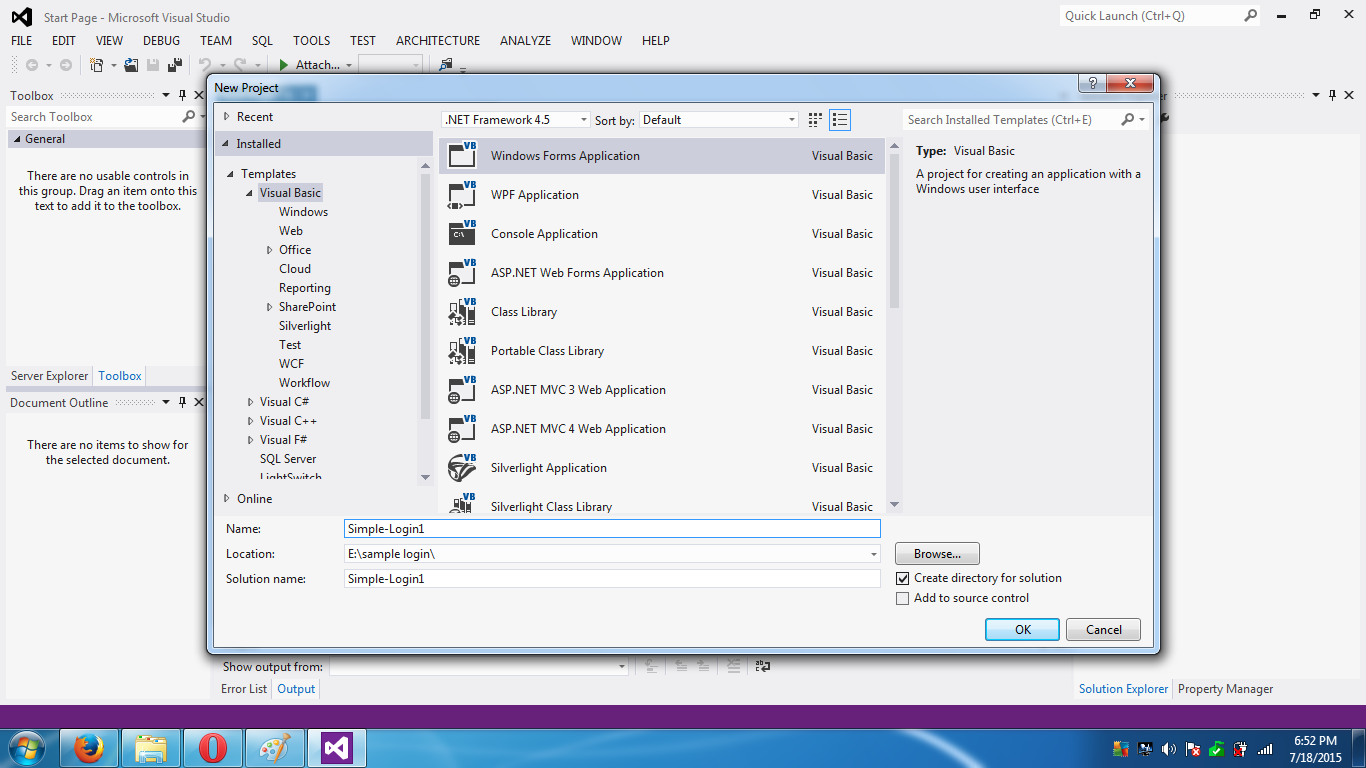 . Simple Calculator Using
