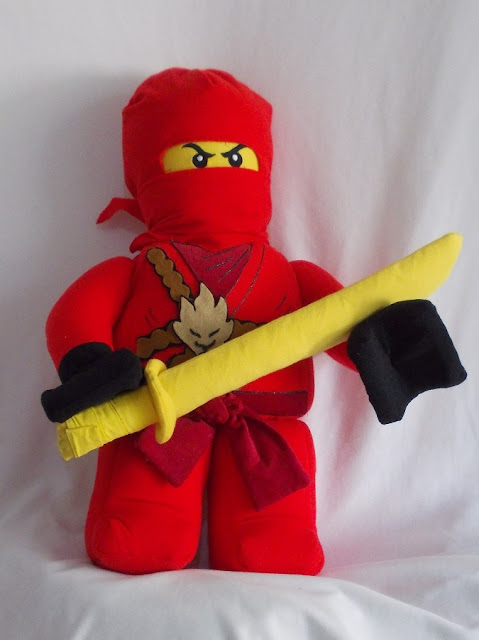 Cheer Up Your Kids Ninjago Kai handmade  plush doll