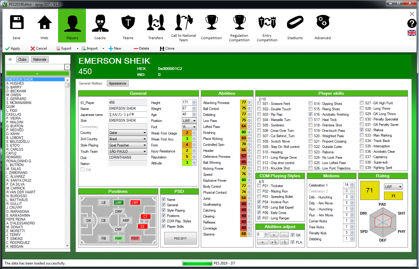 Pes 2019 Editor V4 By Ejogc327 Soccerfandom Com Free Pes Patch And Fifa Updates