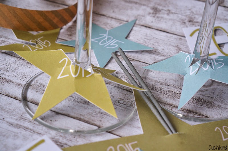 Silvester deko idee: anhänger für wunderkerzen Cuchikind - Der Mama-DIY-Blog: Silvester-Freebies "Welcome 2015"