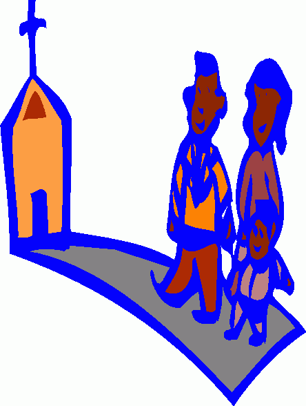 clipart family going to church - photo #12