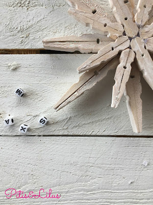 DIY ESTRELLA DE NAVIDAD CON PINZAS Y CHALK PAINT