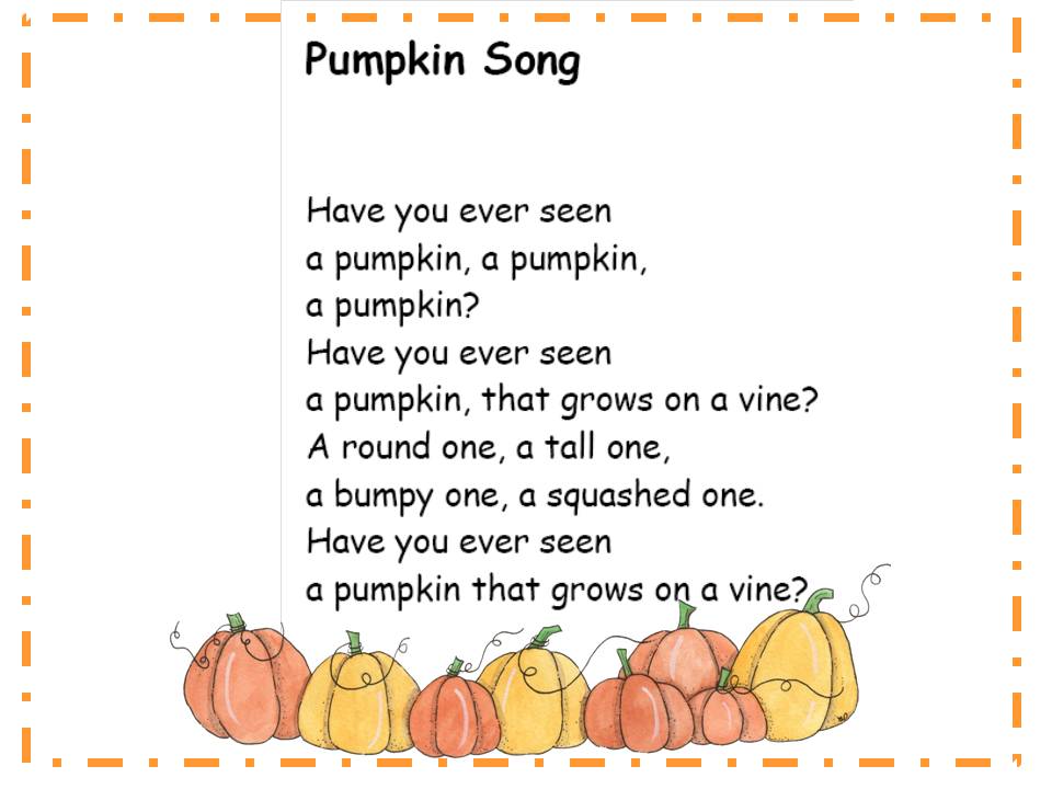 Pumpkin Songs Preschool Youtube