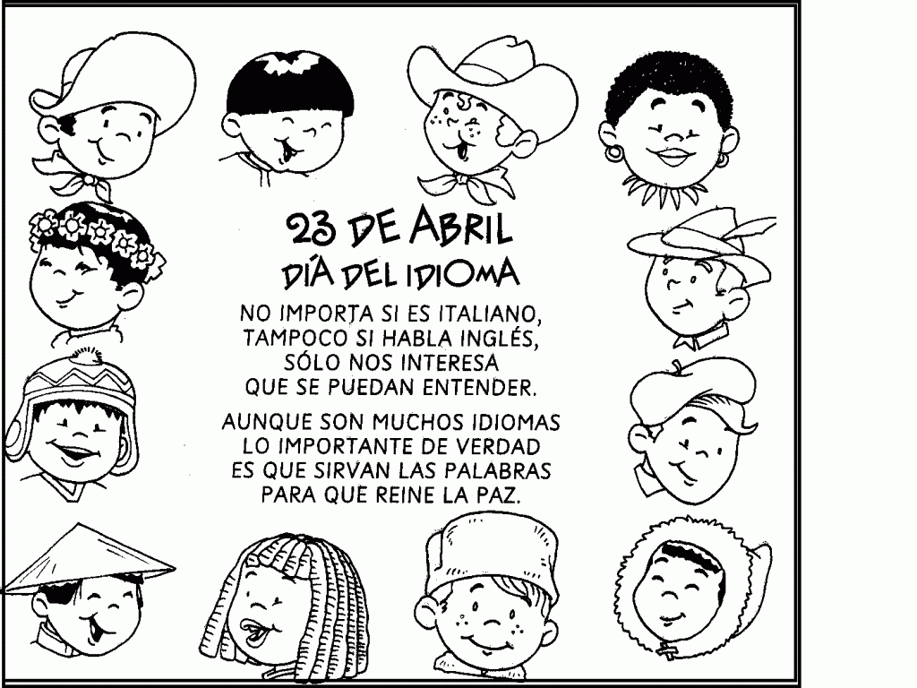Para Colorear Paz En Diferentes Idiomas Crafts Diy And Ideas Blog