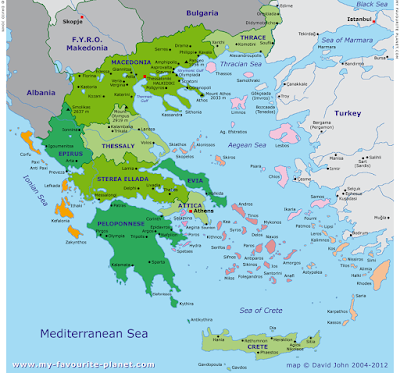 Map Of Greece 980b 