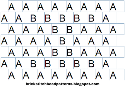 Free Brick Stitch Alphabet 1 Letter I Pattern Word Chart
