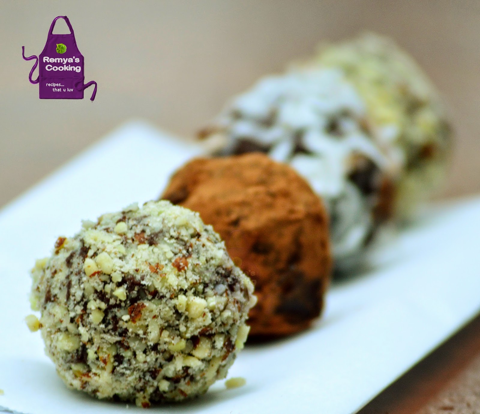 Remya's Baking Chocolate Truffle Balls