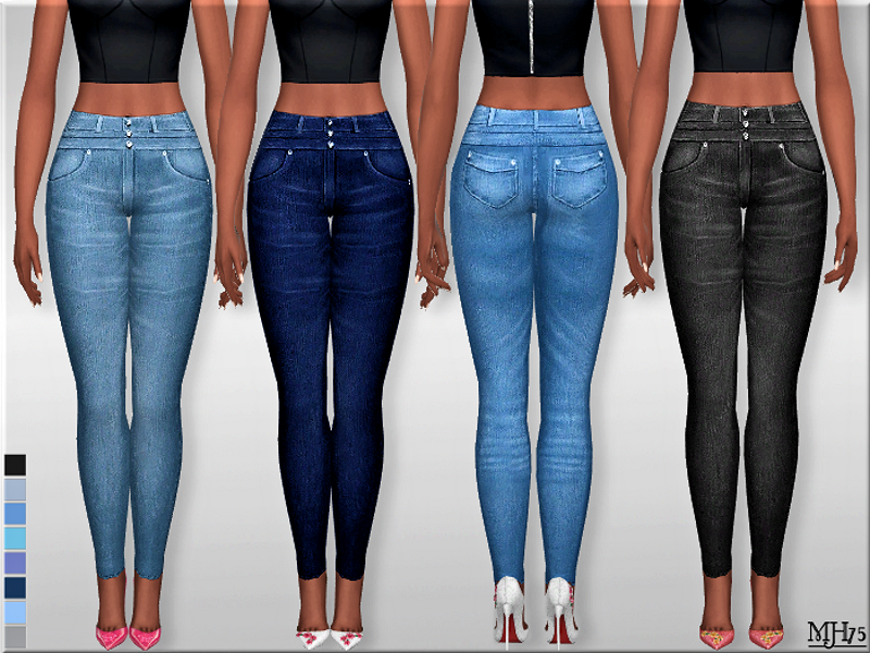Sims Addictions: S4 High Waist Skinny Jeans 2