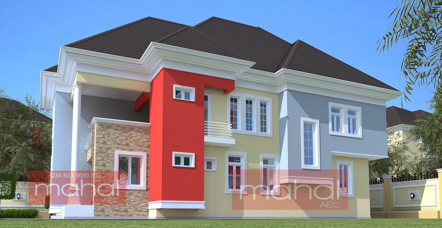 Contemporary Nigerian Residential Architecture 4 Bedroom Duplex. Mercy