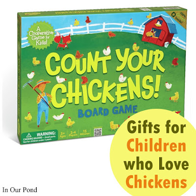 Gifts for Children Who Love Chickens from In Our Pond  #christmas  #holidays  #giftguide  #farm  #chickens