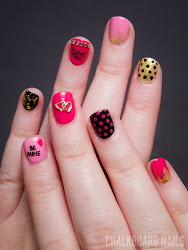 nail step valentines tutorials girly match mix tutorial