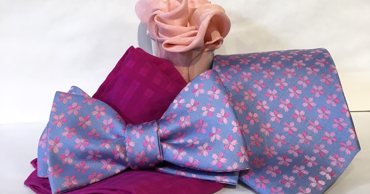 SEIGO NECKWEAR New York: New Color Arrival: Cherry Blossom Tie & Bow Tie