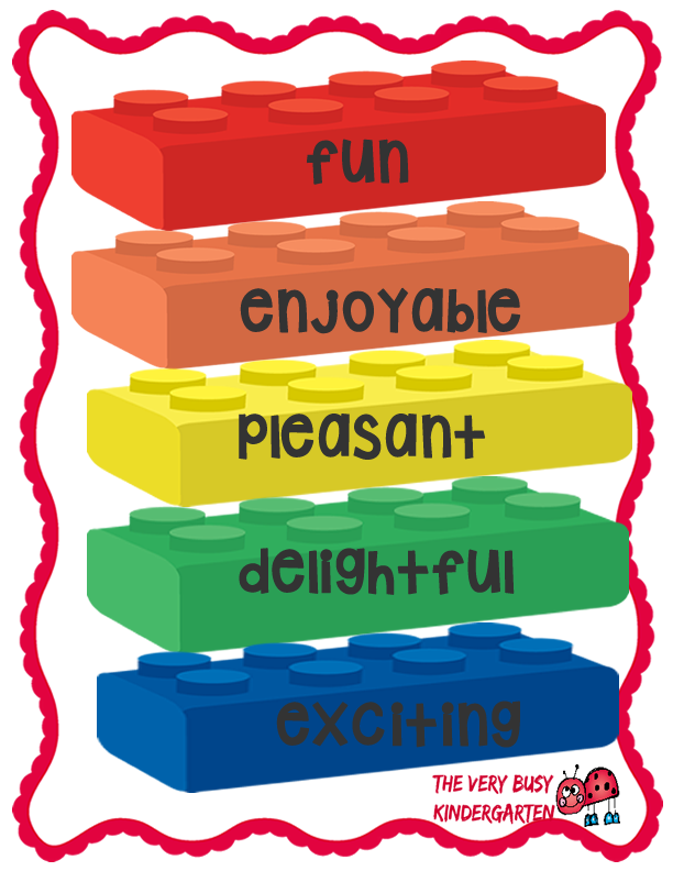 The Very Busy Kindergarten Expanding Word Choice and Build Vocabulary